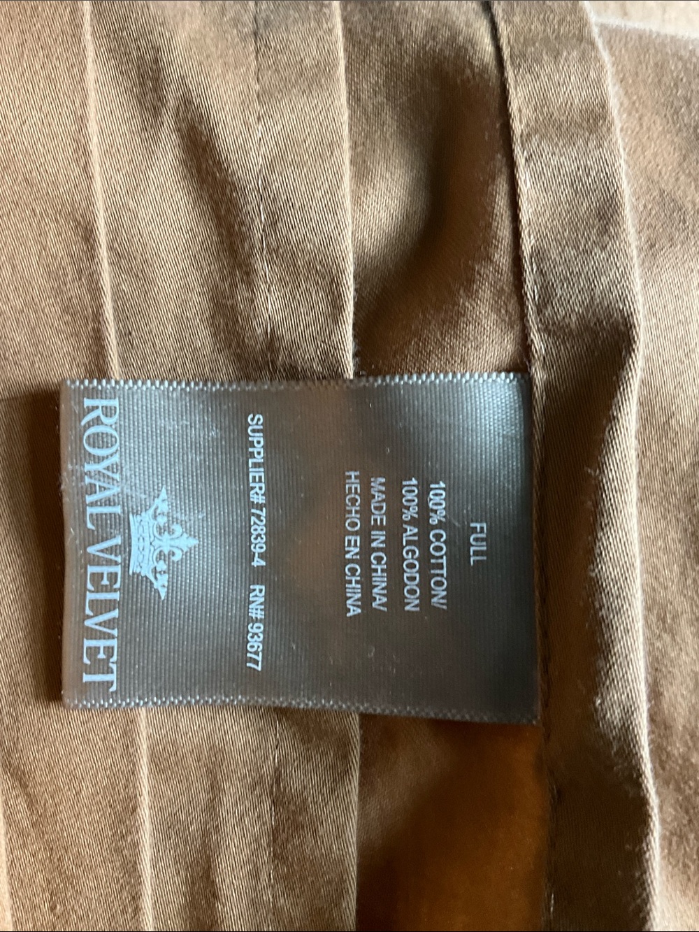 Royal Velvet Rust Brown Sheet Set - Soft Cotton Bedding - Picture 2 of 4